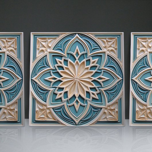 Imitate Relief Floral marokkanischen Tile Wohngest Fliese