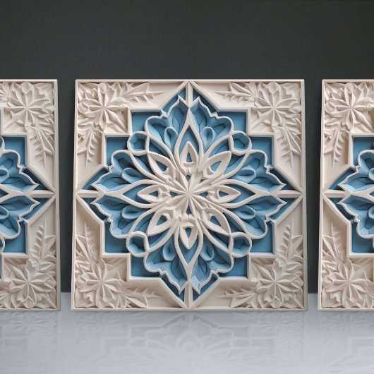 Imitate Relief Floral marokkanischen Tile Wohngest Fliese