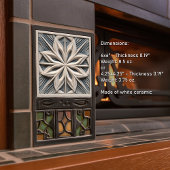 Imitate Relief Floral marokkanischen Tile Wohngest Fliese