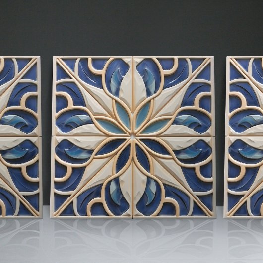 Imitate Relief Floral marokkanischen Tile Wohngest Fliese