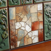 Imitate Relief Terracotta Floor Earth Tone Wohnges Fliese