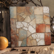 Imitate Relief Terracotta Floor Earth Tone Wohnges