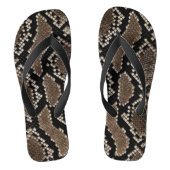 Imitate Reticulated Python Schlange Skin Flip Flop Badesandalen (Fußbett)