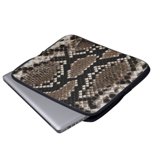 Imitate Reticulated Python Schlange Skin Lap Top S Laptopschutzhülle (Vorne Knopf)