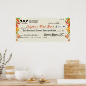 Imitate RiesenWohltätigkeit Karo Herbst Erntedank Poster (Küche)