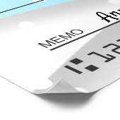 Imitate RiesenWohltätigkeit Karo Weihnachtsschneef Poster (Ecke)