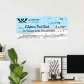 Imitate RiesenWohltätigkeit Karo Weihnachtsschneef Poster (Heimbüro)