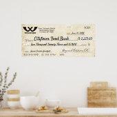 Imitate RiesenWohltätigkeit Karo Weihnachtsschneef Poster (Küche)