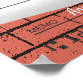 Imitate RiesenWohltätigkeit Karo Weihnachtsschneef Poster (Ecke)