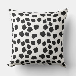Imitate Rocks Schwarz und Weiß Innenbereich Kissen