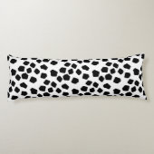 Imitate Rocks Schwarz und Weiß Seitenschläferkissen (Rückseite)