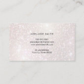 IMITATE Rosa Champagner-Funkeln Visitenkarte (Rückseite)