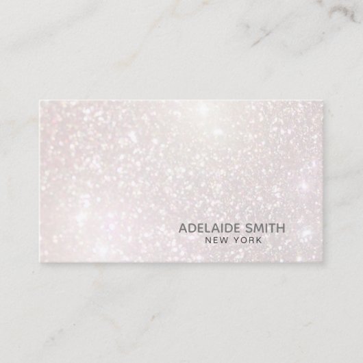 IMITATE Rosa Champagner-Funkeln Visitenkarte (Vorderseite)