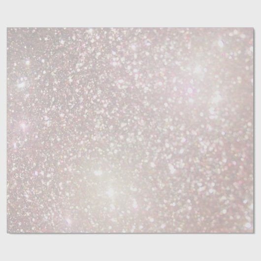 IMITATE Rosa Champagner Glitzer Geschenkpapier (Flach)