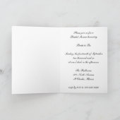 Imitate Rosa Diamant und Perlen Tasten Brautparty Einladung (Innenseite)