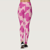 Imitate Rosa Glitzer Butterfly Leggings (Rückseite)