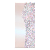 Imitate Rosa Glitzer-Folie Preisliste Rack-Karte Werbekarte (Hinten)