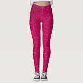 Imitate Rosa Glitzer Leggings (Vorderseite)