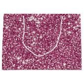 Imitate Rosa Glitzer Textur Look like Graphic Große Geschenktüte (Vorderseite)