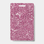 Imitate Rosa Glitzer Textur mit benutzerdefinierte Ausweis (Rückseite)
