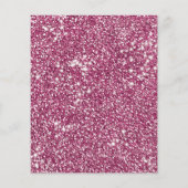 Imitate Rosa Glitzer Textur mit benutzerdefinierte Flyer (Hinten)