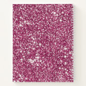 Imitate Rosa Glitzer Textur mit benutzerdefinierte Notizblock (Rückseite)