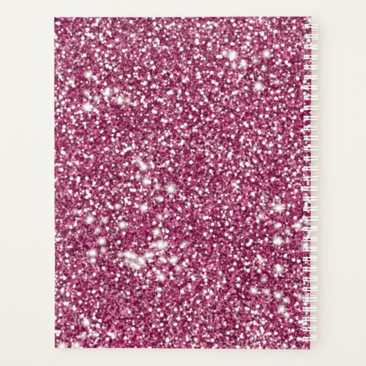 Imitate Rosa Glitzer Textur mit benutzerdefinierte Planer (Rückseite)