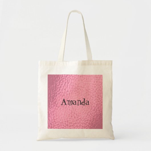 Imitate Rosa Leder Design 1 Tasche (Vorne)