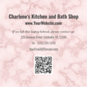 Imitate Rosa Marmor Aufkleber (Vorderseite)