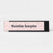 Imitate Rosa Marmor für sie Schreibtischnamensplakette (Vorderseite )