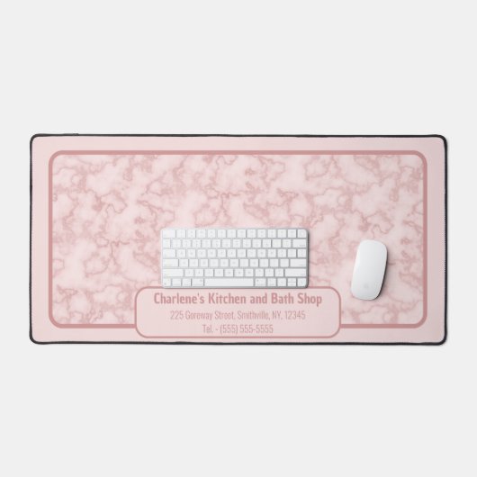 Imitate Rosa Marmor für sie Schreibtischunterlage (Tastatur & Maus)