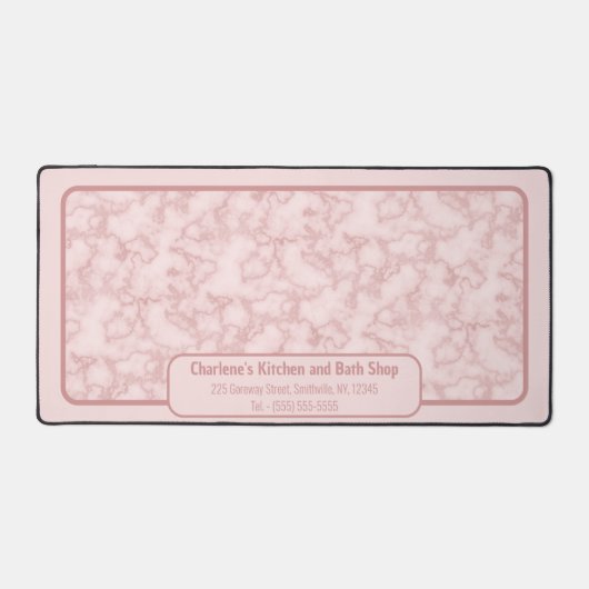 Imitate Rosa Marmor für sie Schreibtischunterlage (Vorderseite)