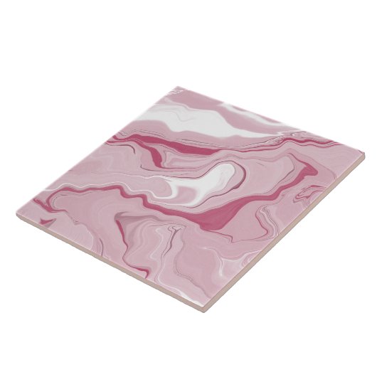 Imitate Rosa Marmor Texturierte Keramik Tile Fliese (Seite)