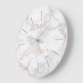 Imitate Rosa Marmorstein Große Wanduhr (Winkel)