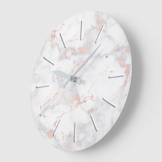 Imitate Rosa Marmorstein Große Wanduhr (Winkel)