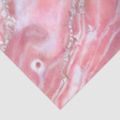 Imitate Rosa Marmortextur mit silberfarbenem Glitz Seidenpapier (Ausschnitt)