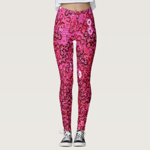 Imitate Rosa Sequenzen Leggings