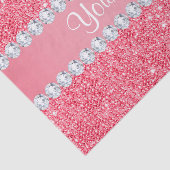 Imitate Rosa Sequenzen und Diamanten Seidenpapier (Ausschnitt)