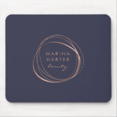 Imitate Rose Abstraktes Logo Mousepad (Vorne)