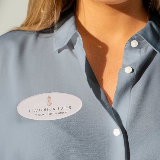 Imitate Rose Ananas Namenschild