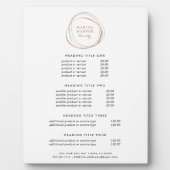 Imitate Rose Gold Abstrakt | Preise und Dienstleis Fotoplatte (Vorderseite)