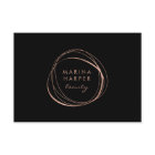 Imitate Rose Gold Abstrakte Logo-Geschenkkarte