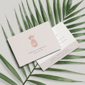 Imitate Rose Gold Ananas Geschenkgutschein