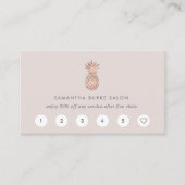 Imitate Rose Gold Ananas Treueppenkarten Treuekarte (Vorderseite)