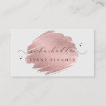 Imitate Rose Gold auf weich grau Chic Pinselstrich