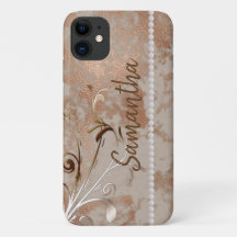 Imitate Rose Gold bearbeitbarer Name iPhone / iPad