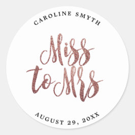 Imitate Rose Gold Brautparty bevorzugt Aufkleber