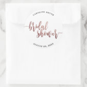 Imitate Rose Gold Brautparty bevorzugt Aufkleber (Tasche)