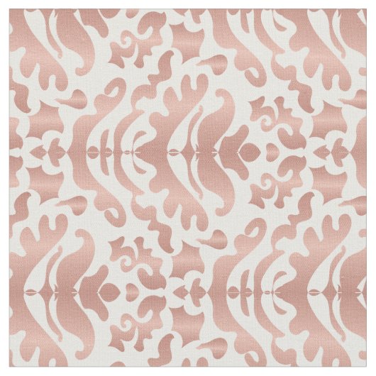 Imitate Rose Gold Damask Muster Stoff (Nahaufnahme)
