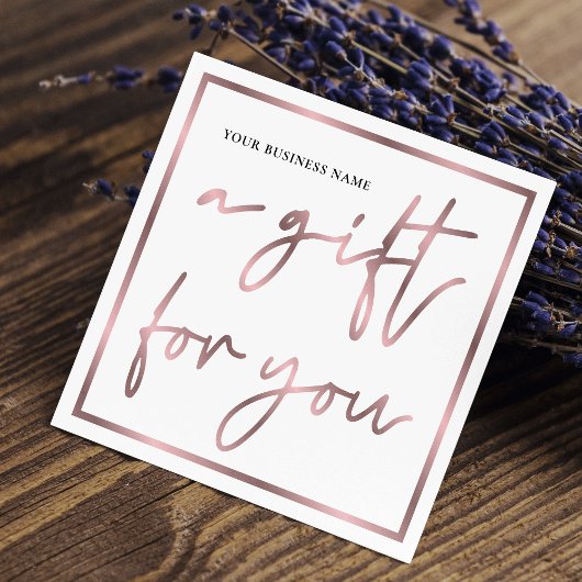 Imitate Rose Gold Elegante Ein perfektes Wochenend Quadratische Visitenkarte